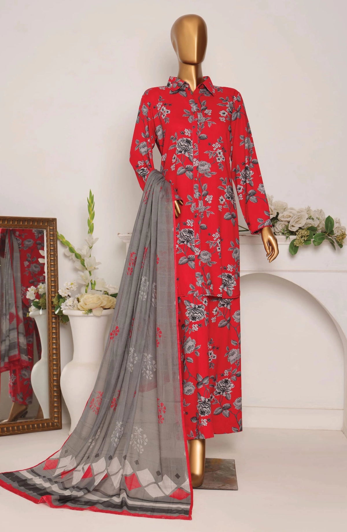 HZ Linen Wintry Digital Printed Collection - LWP 1066