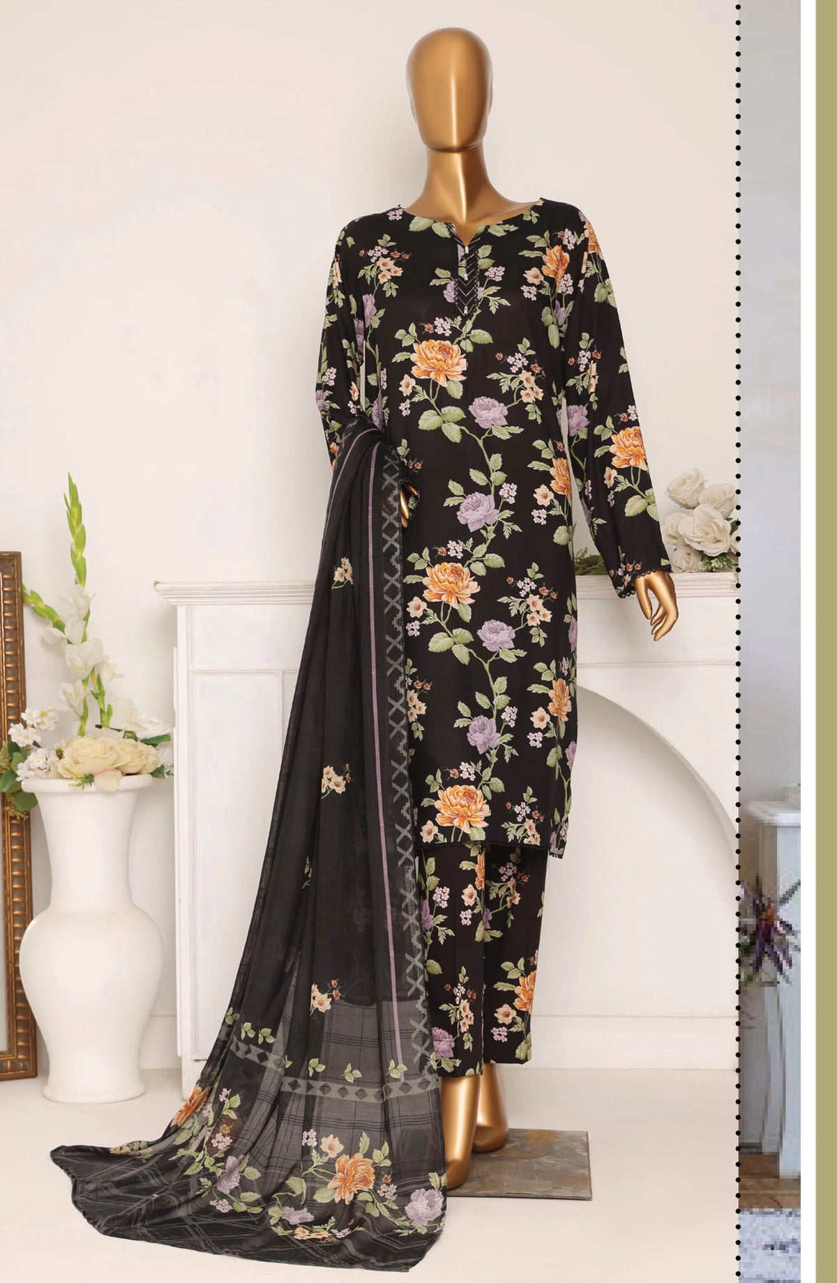 HZ Linen Wintry Digital Printed Collection - LWP 1067
