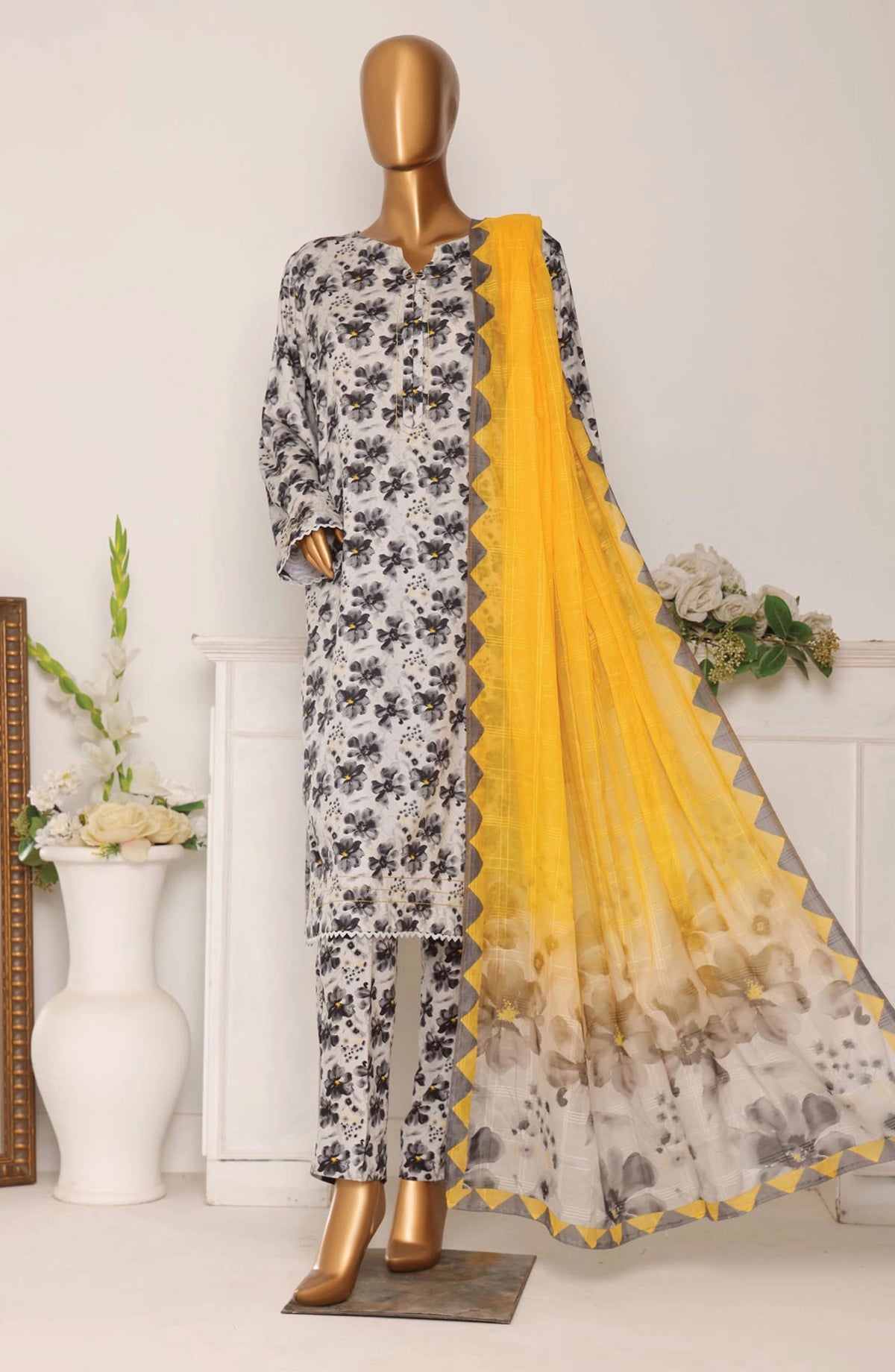 HZ Linen Wintry Digital Printed Collection - LWP 1069