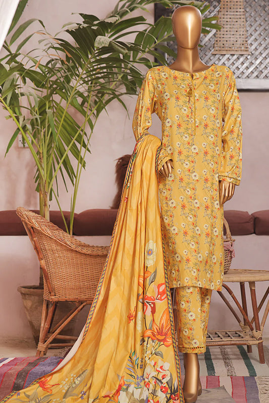 HZ Linen Wintry Digital Printed Collection Vol 03 - LWP-10