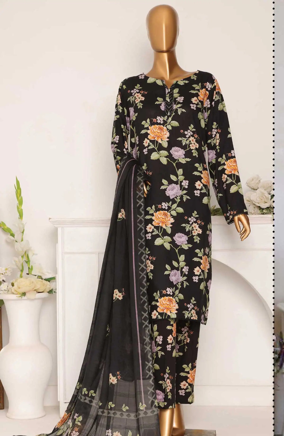 HZ Linen Wintry Digital Printed Collection - LWP 1025