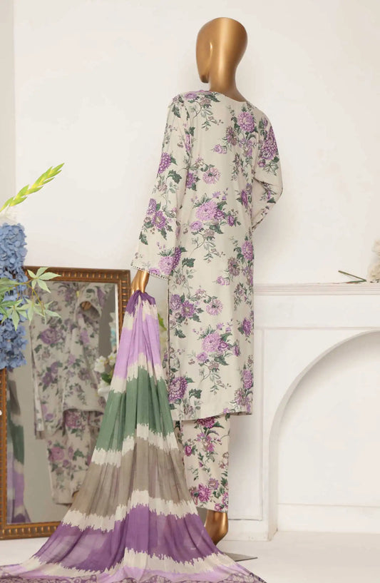 HZ Linen Wintry Digital Printed Collection - LWP 1119