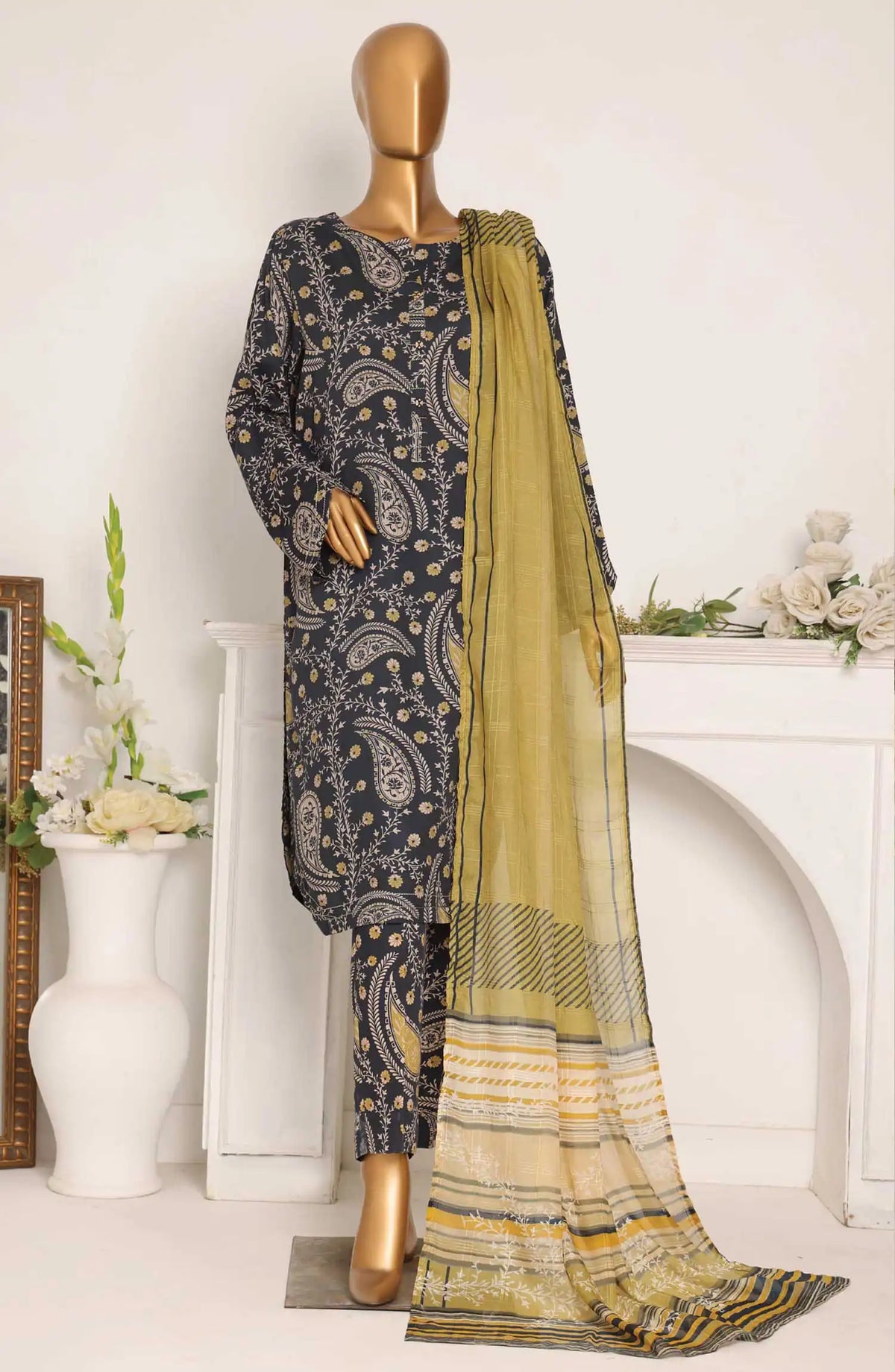HZ Linen Wintry Digital Printed Collection - LWP 1120