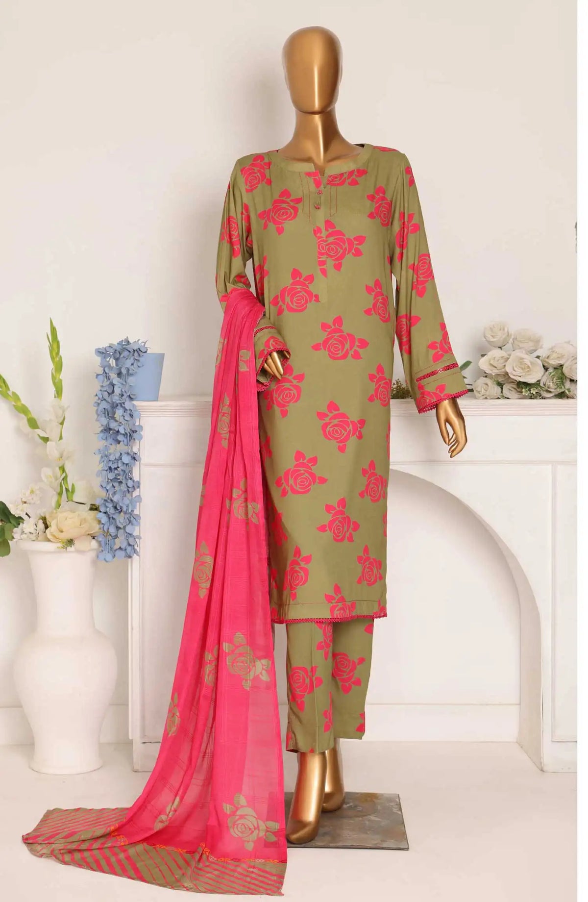HZ Linen Wintry Digital Printed Collection - LWP 1122
