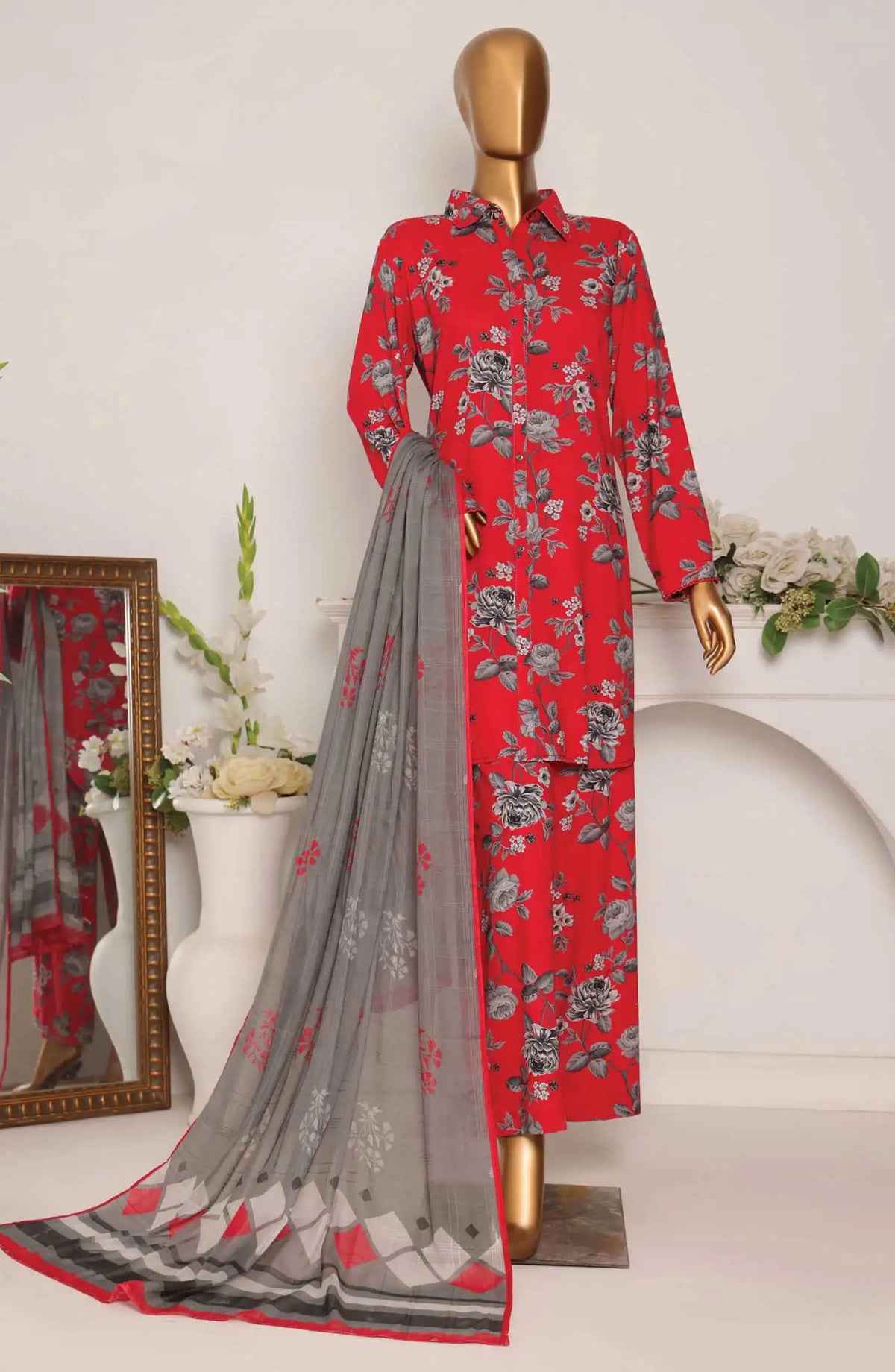 HZ Linen Wintry Digital Printed Collection - LWP 1124
