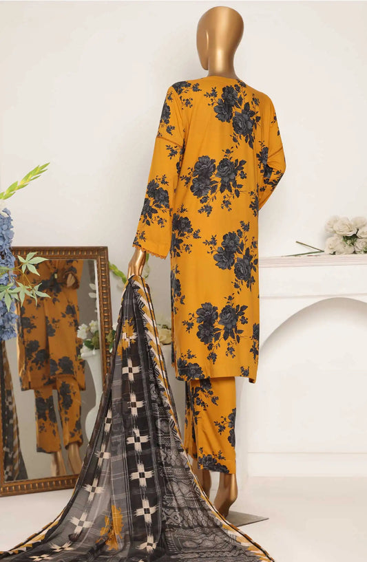 HZ Linen Wintry Digital Printed Collection - LWP 1127