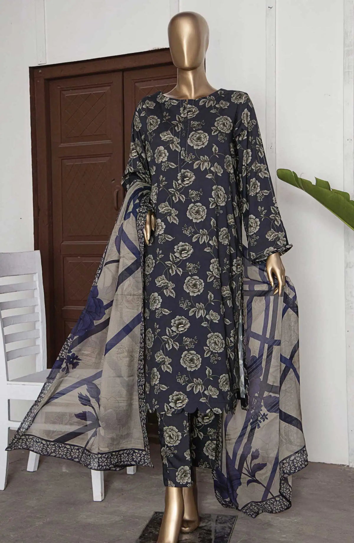 HZ Linen Wintry Digital Printed Collection - LWP 1128