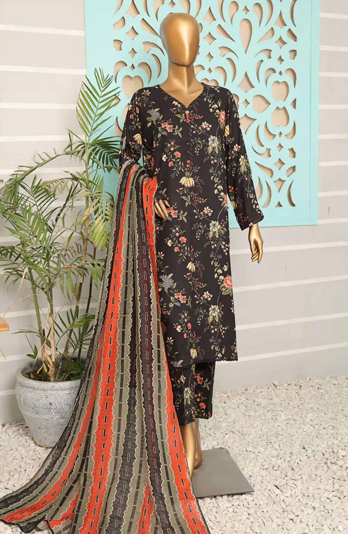 HZ Linen Wintry Digital Printed Collection - LWP 1129