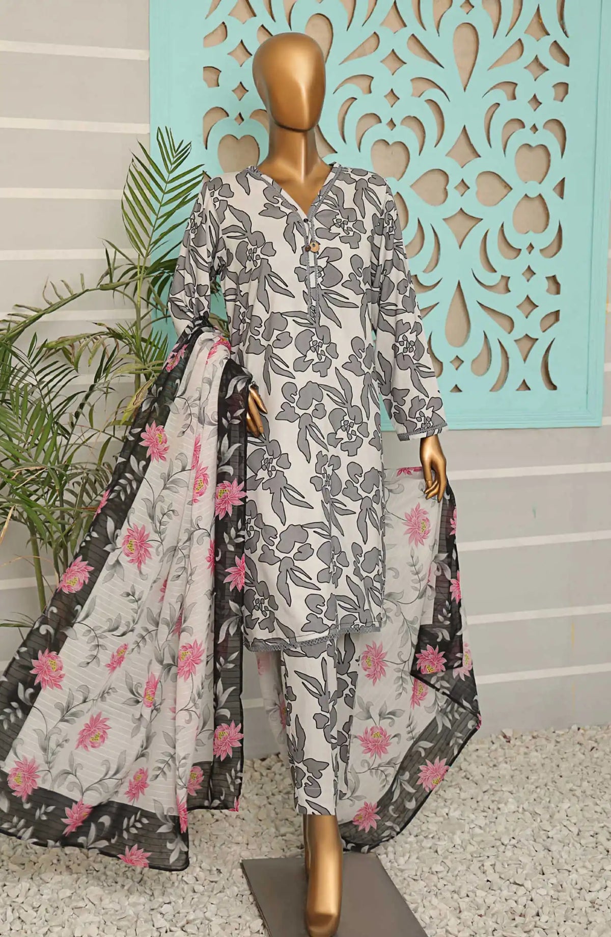 HZ Linen Wintry Digital Printed Collection - LWP 1133