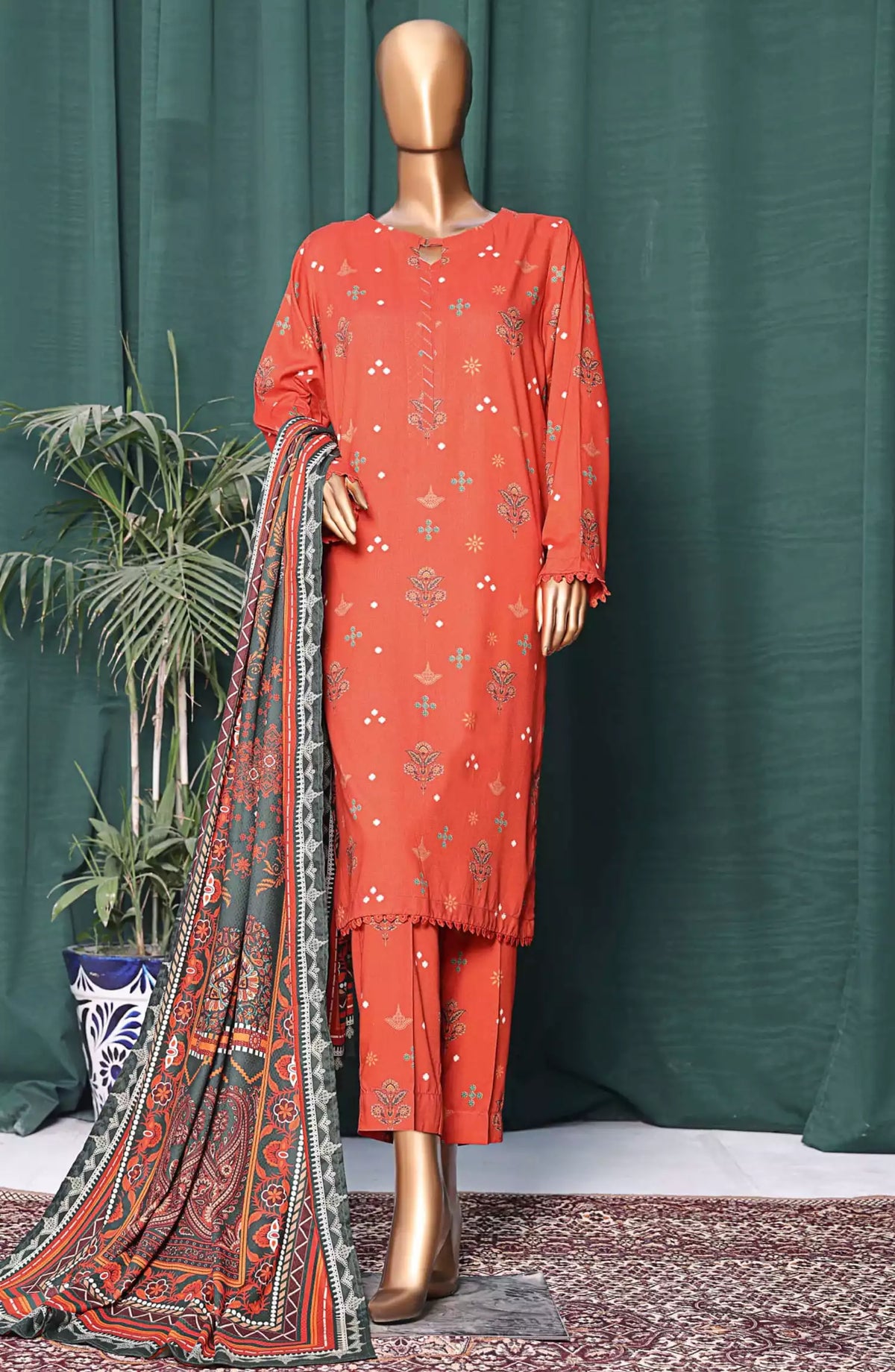HZ Linen Wintry Digital Printed Collection Vol 02 - LWS-1138
