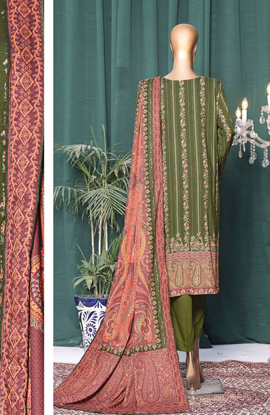 HZ Linen Wintry Digital Printed Collection Vol 02 - LWS-1141