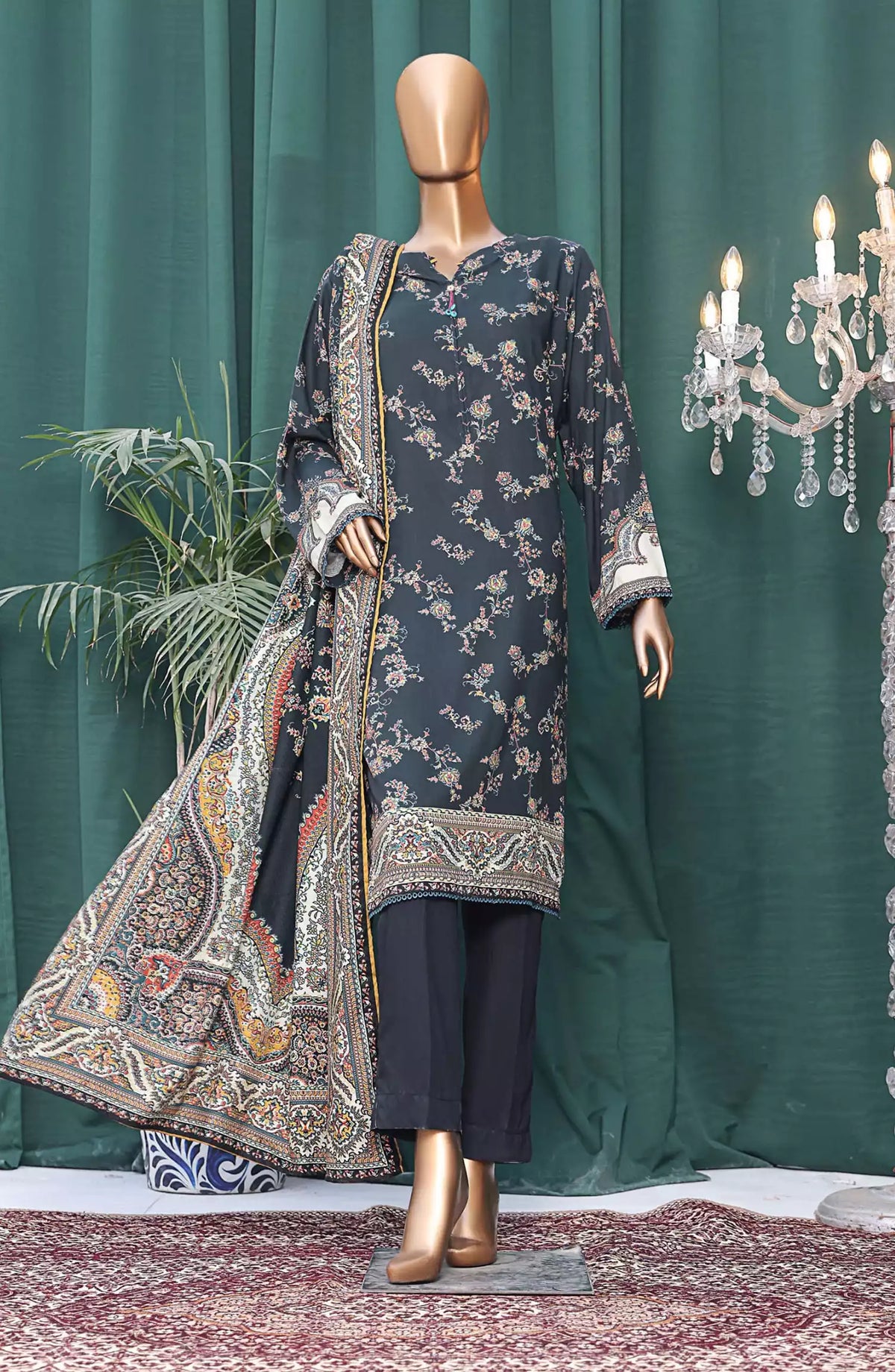 HZ Linen Wintry Digital Printed Collection Vol 02 - LWS-1142