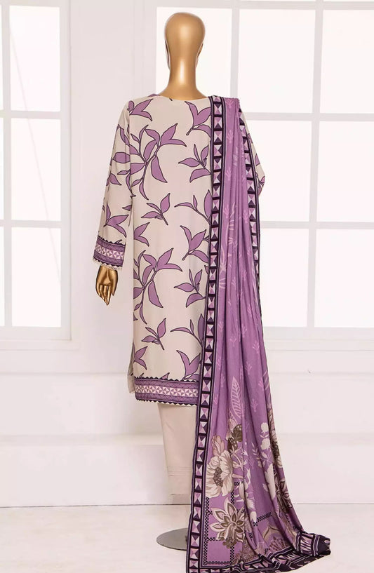 HZ Linen Wintry Shawl Printed Collection Vol 02 - LWS-1151