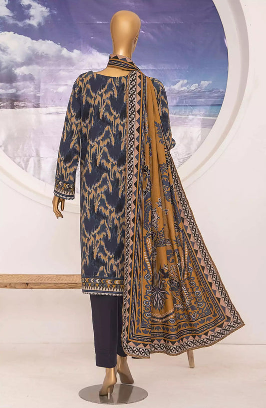 HZ Linen Wintry Shawl Printed Collection Vol 02 - LWS-1153