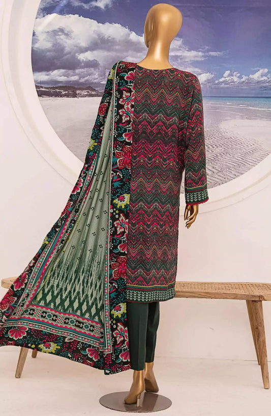 HZ Linen Wintry Shawl Printed Collection Vol 02 - LWS-1156