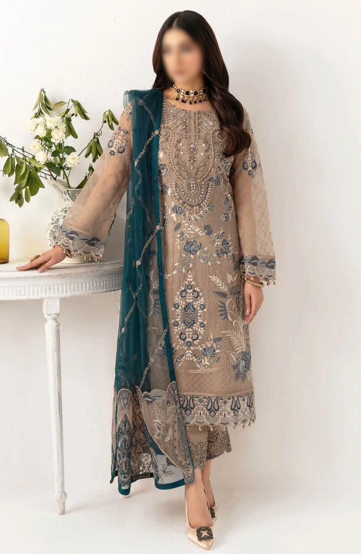 Ramsha Minahil Luxury Organza Collection Vol 11 - M 1106