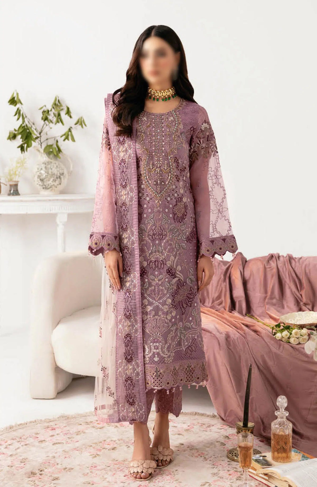 Ramsha Minahil Luxury Organza Collection Vol 11 - M 1107