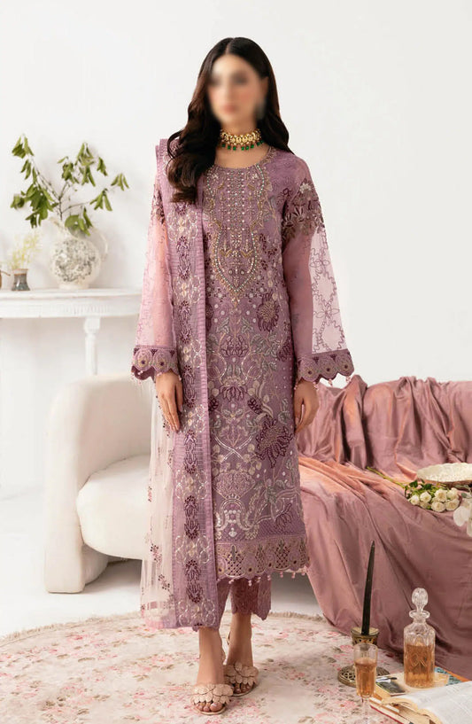 Ramsha Minahil Luxury Organza Collection Vol 11 - M 1107