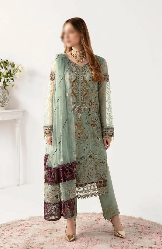 Ramsha Minahil Luxury Organza Collection Vol 11 - M 1108