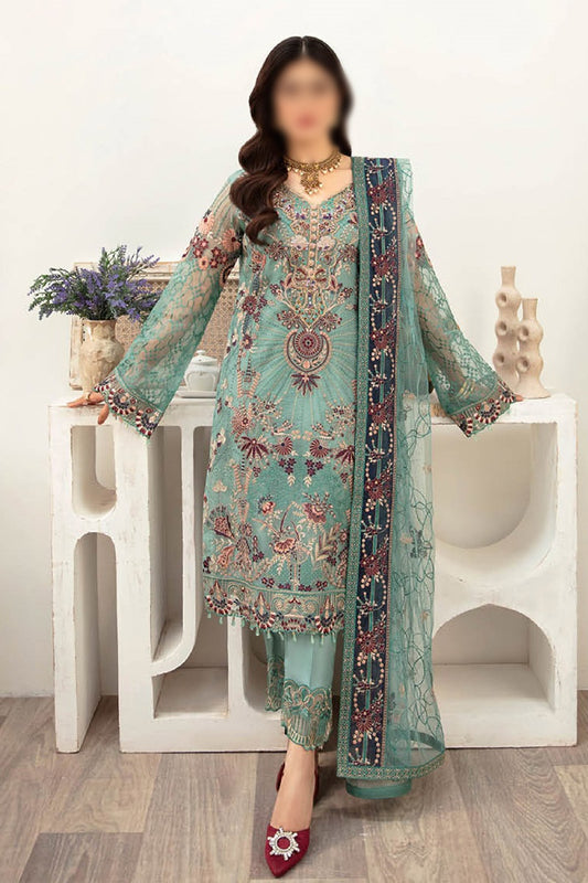 Ramsha Minahil Luxury Organza Collection Vol 10 - M 1001
