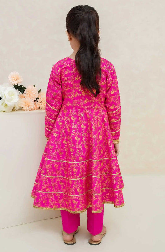 Modest Embroidered Raw Sillk Stitched 2 Piece - Mahroz - MD25F - Festive Collection