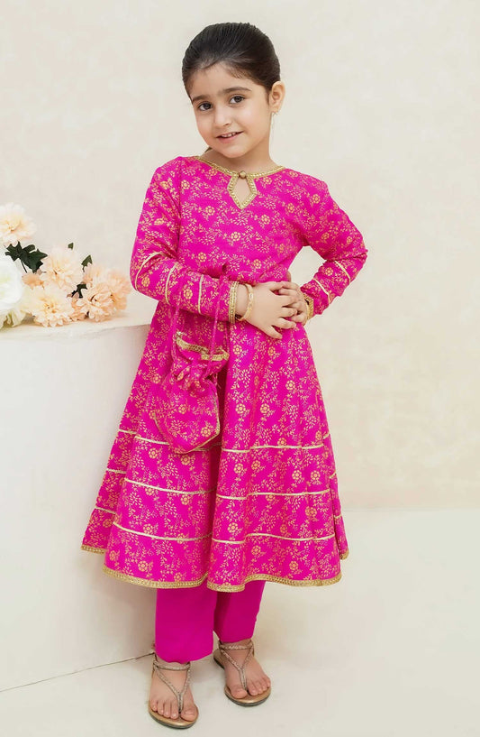 Modest Embroidered Raw Sillk Stitched 2 Piece - Mahroz - MD25F - Festive Collection