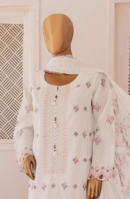 HZ Majestic Luxury Embroidered Lawn Collection - MEC 02