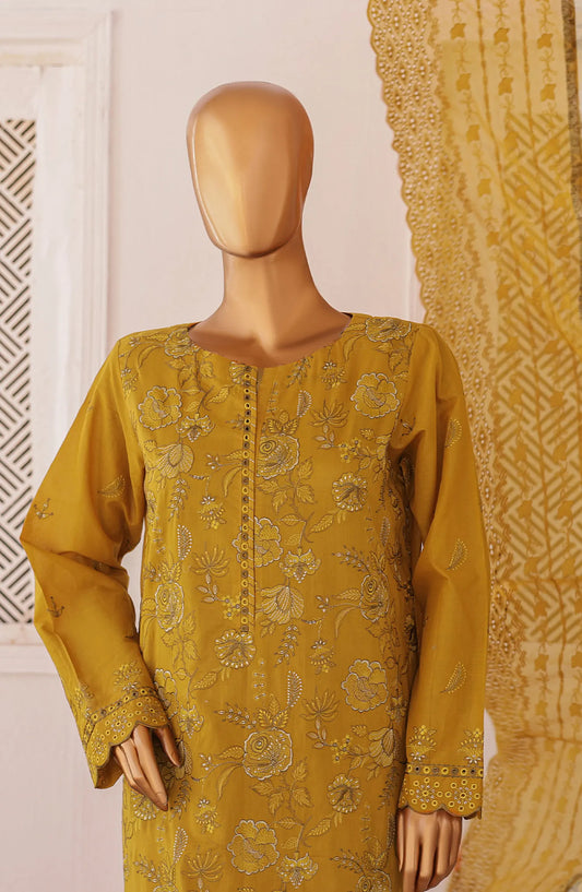HZ Majestic Luxury Embroidered Lawn Collection - MEC 03
