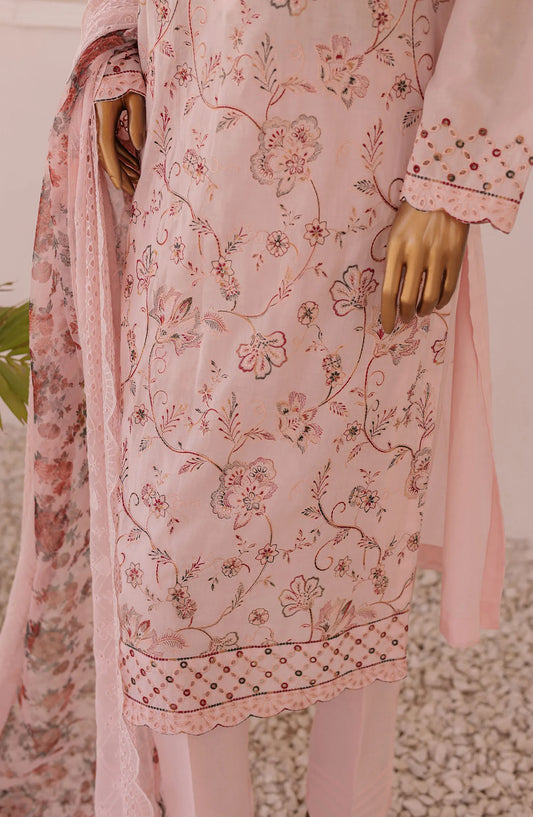 HZ Majestic Luxury Embroidered Lawn Collection - MEC 06