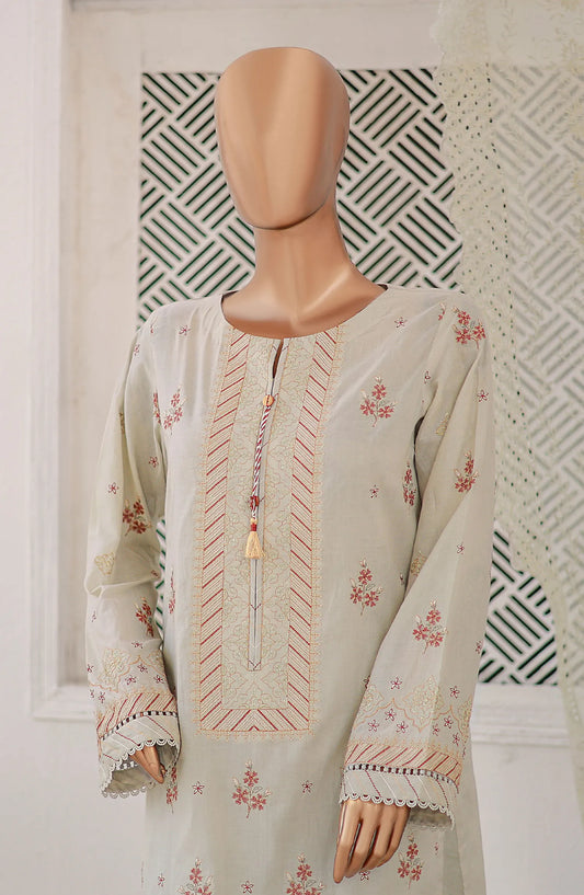 HZ Majestic Luxury Embroidered Lawn Collection - MEC 09