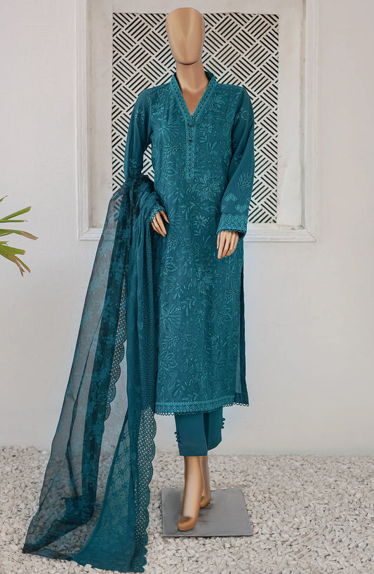 HZ Majestic Luxury Embroidered Lawn Collection - MEC 10