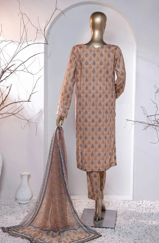 HZ Menakari Digital Printed Embroidered Collection 2024 - MEC 92
