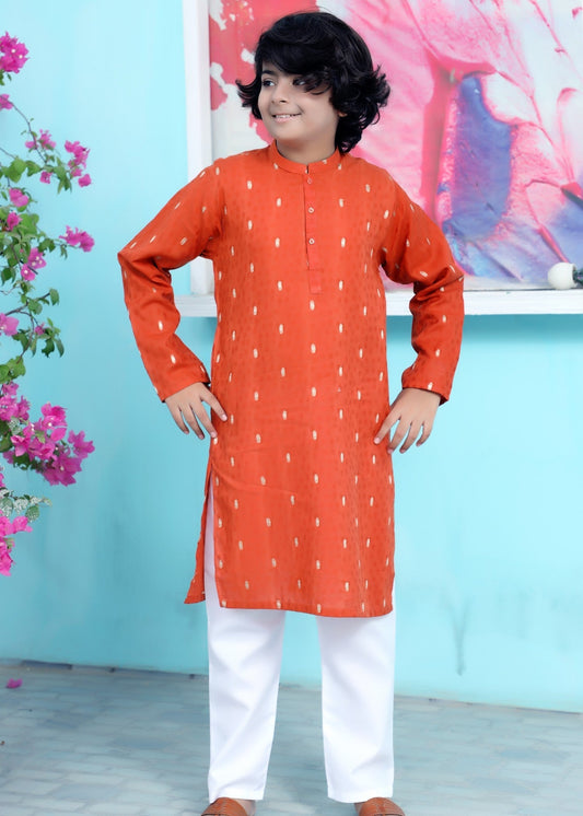 Pumpkin Orange kurta trouser KT 95