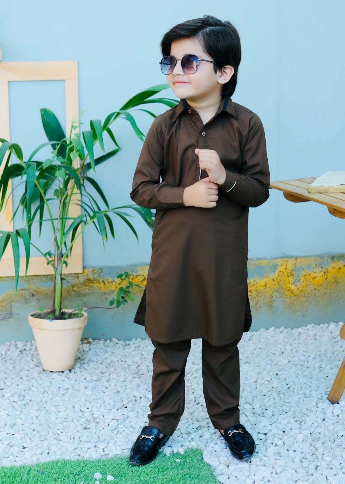 Dark Brown Kurta Trouser KT 109