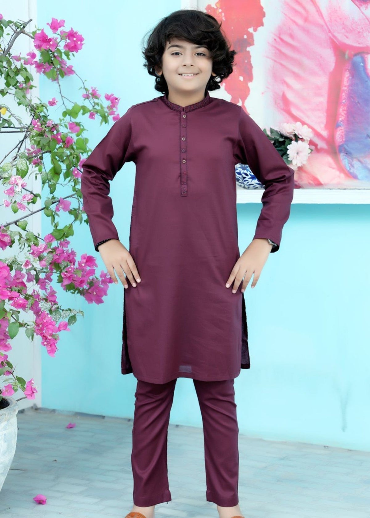 Purple Kurta Trouser KT 102