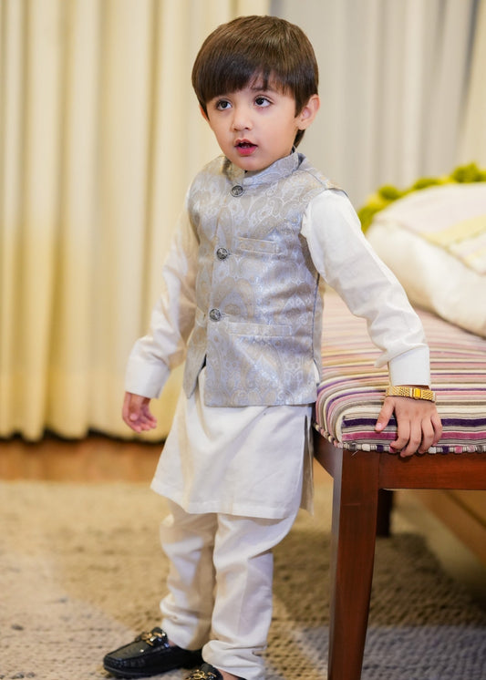 Grey Waistcoat Suit EW31