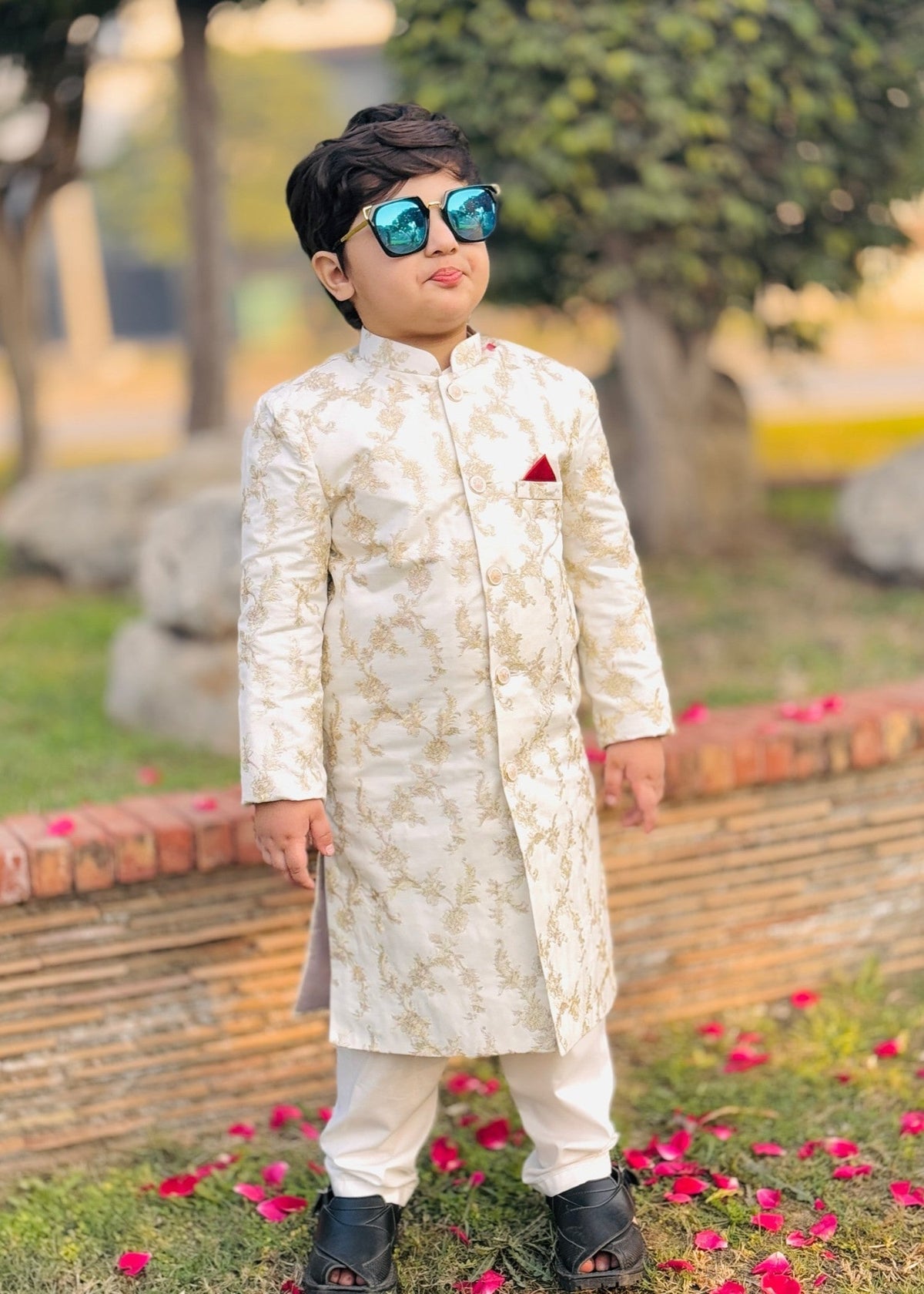 Golden Mysore Sequence Sherwani - S10