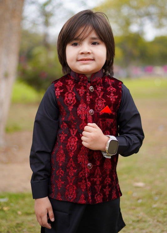 Red Velvet Only Waistcoat EW 48