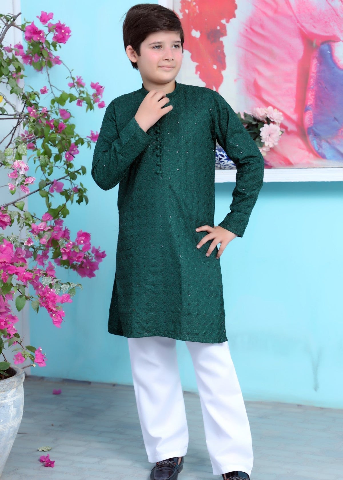 Bottle Green kurta trouser KT 98