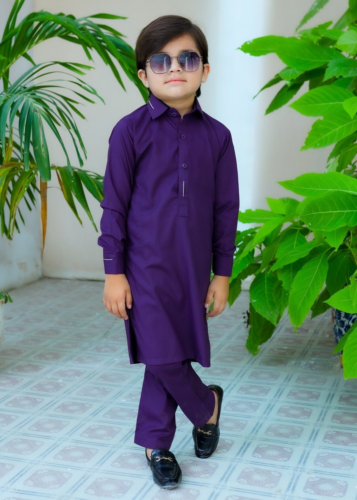 Purple Kurta Trouser KT 108
