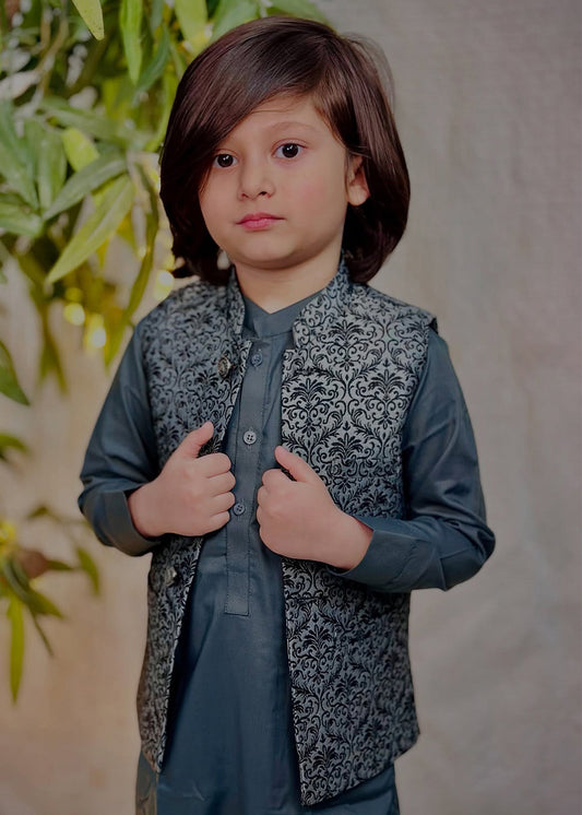 Grey Waistcoat Suit - WKS 018