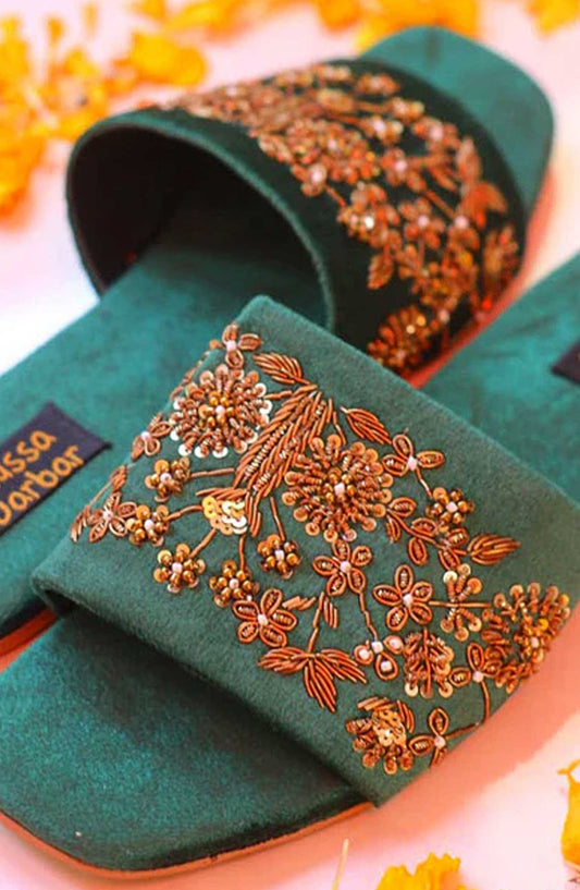 Khussa Darbar Fastive Style Slipper Meetha-Paan
