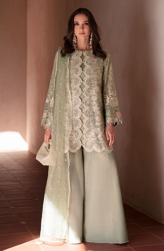 Mehak Yaqoob Embroidered Silk Stitched 4 Piece Suit - Eva - MY25MRV2 - Green - Formal Collection