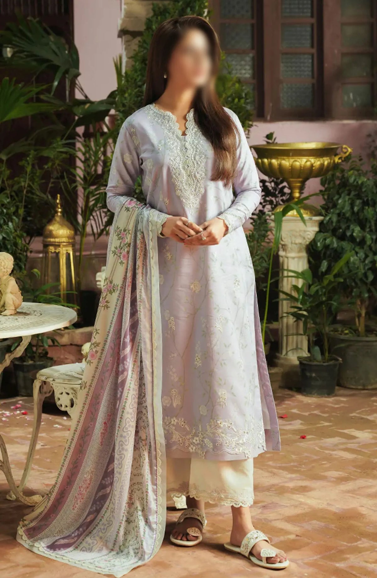 Seran Afsanah Unstitched Luxury Lawn Collection 2024 - Mishal