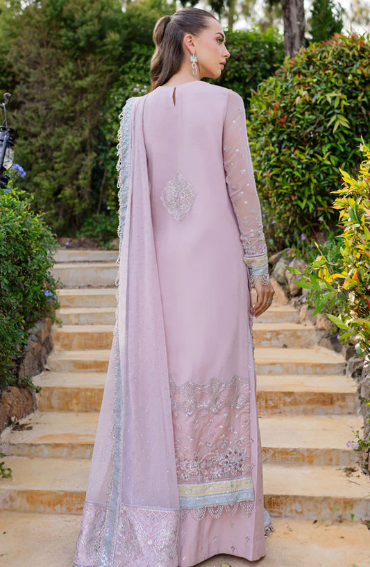 Isabella by Marjjan Embroidered Chiffon Unstitched 3 Piece Suit - MLC-21 - MJ25IF - Purple - Festive Collection