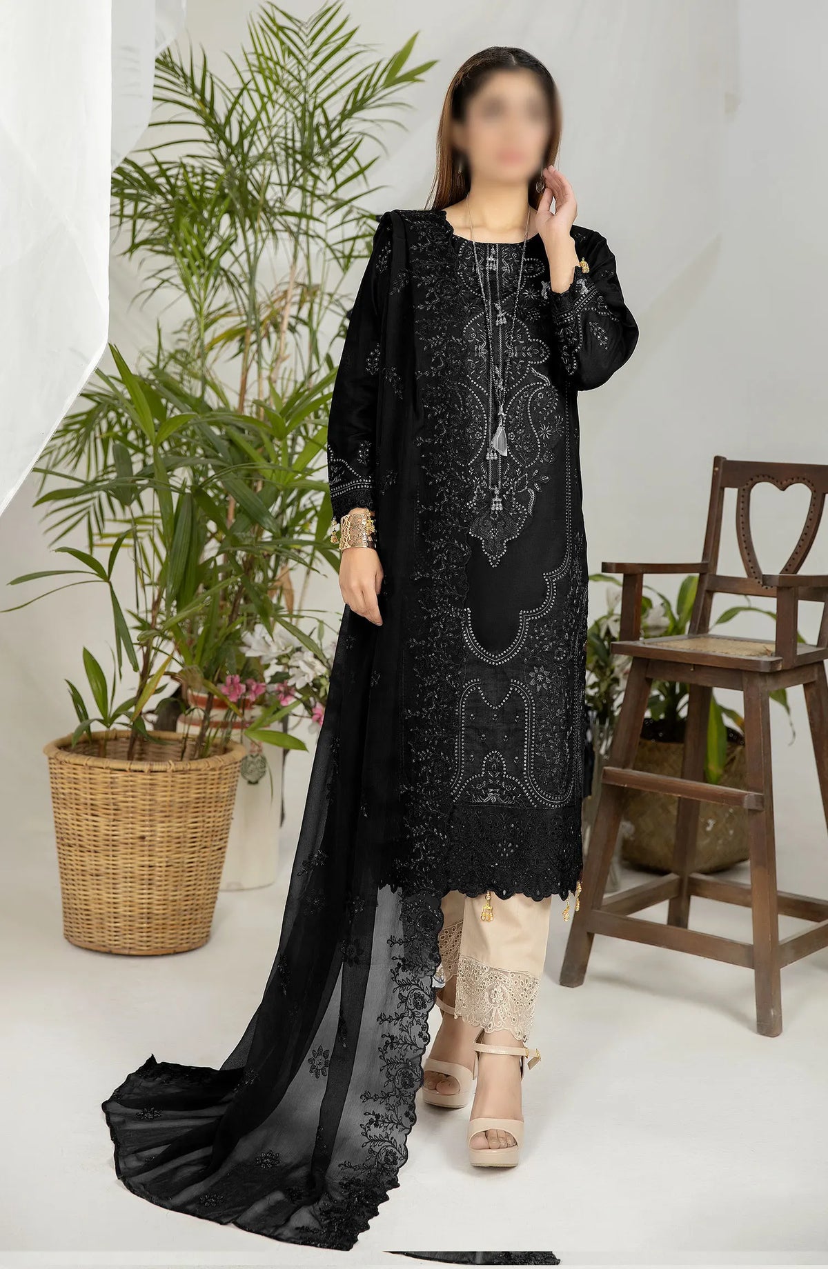 Sequins Embroidered Lawn Collection by Marjjan - MNC 147 D