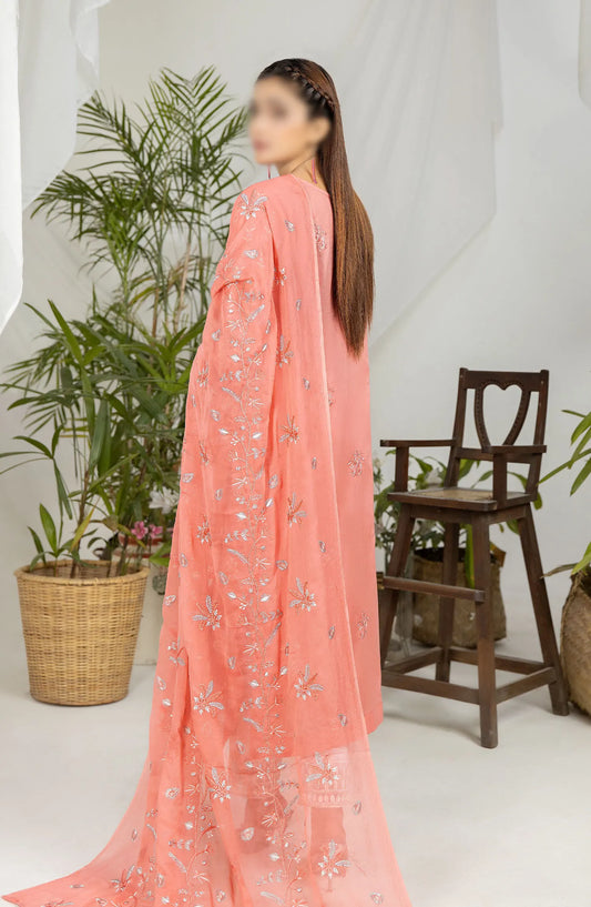 Embroidered Lawn Collection with Zari work by Marjjan - MNC 146 A