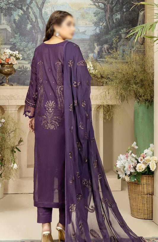 Embroidered Lawn Collection with Zari work by Marjjan - MNC 154 C