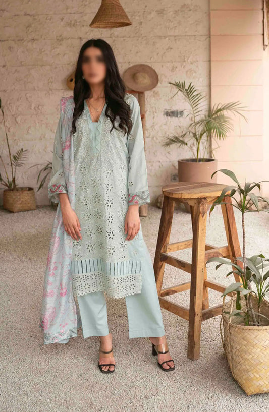 CutWork Embroidered Slub Lawn Collection by Marjjan - MNC 174 A