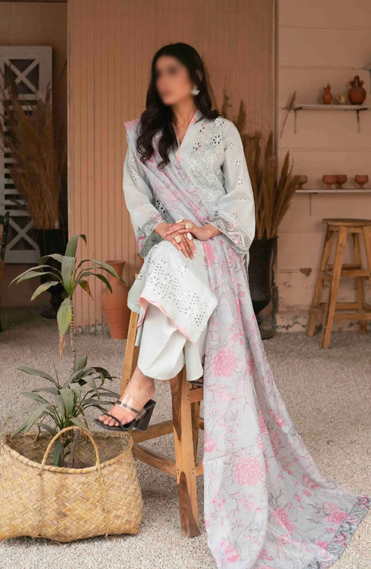 CutWork Embroidered Slub Lawn Collection by Marjjan - MNC 174 B